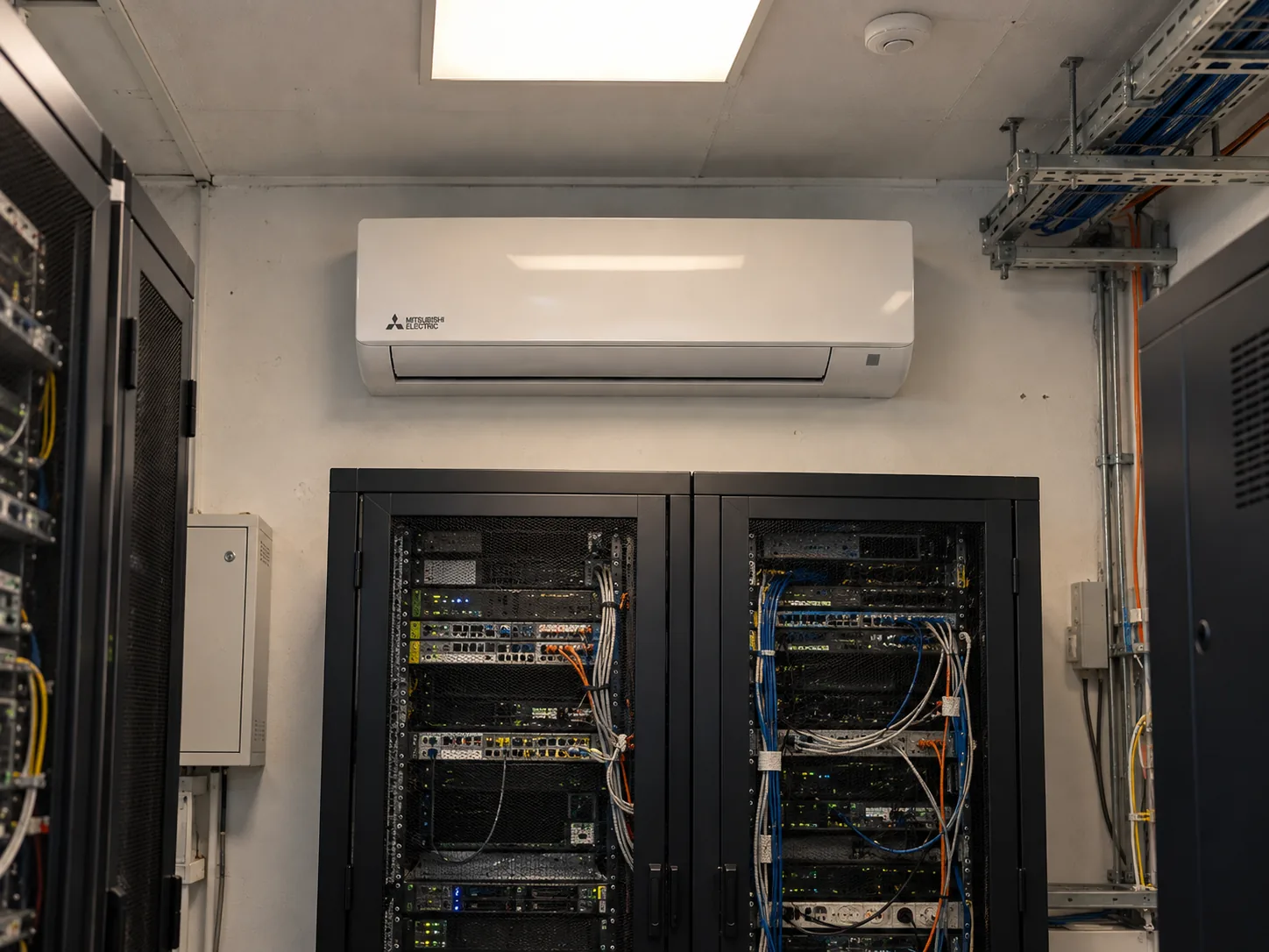 Klimaanlage in einem EDV- und Technikraum mit Serverracks